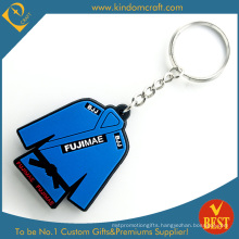 High Quality Promotional Fashion Design PVC T-Shirt Key Chain as Gift From China